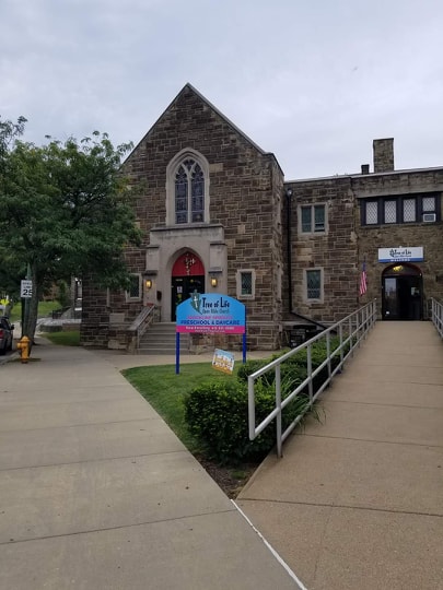 Main entrance ramp at Tree of Life Open Bible Church